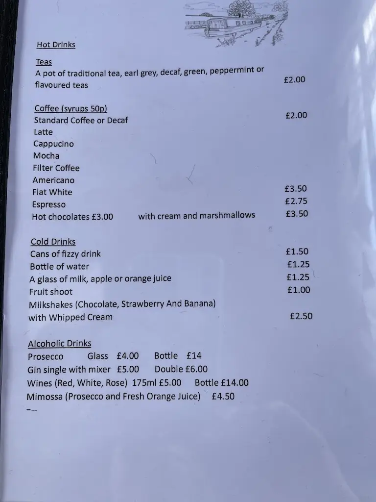 Menu_Safari narrow boat tearoom_Droylsden_image_4