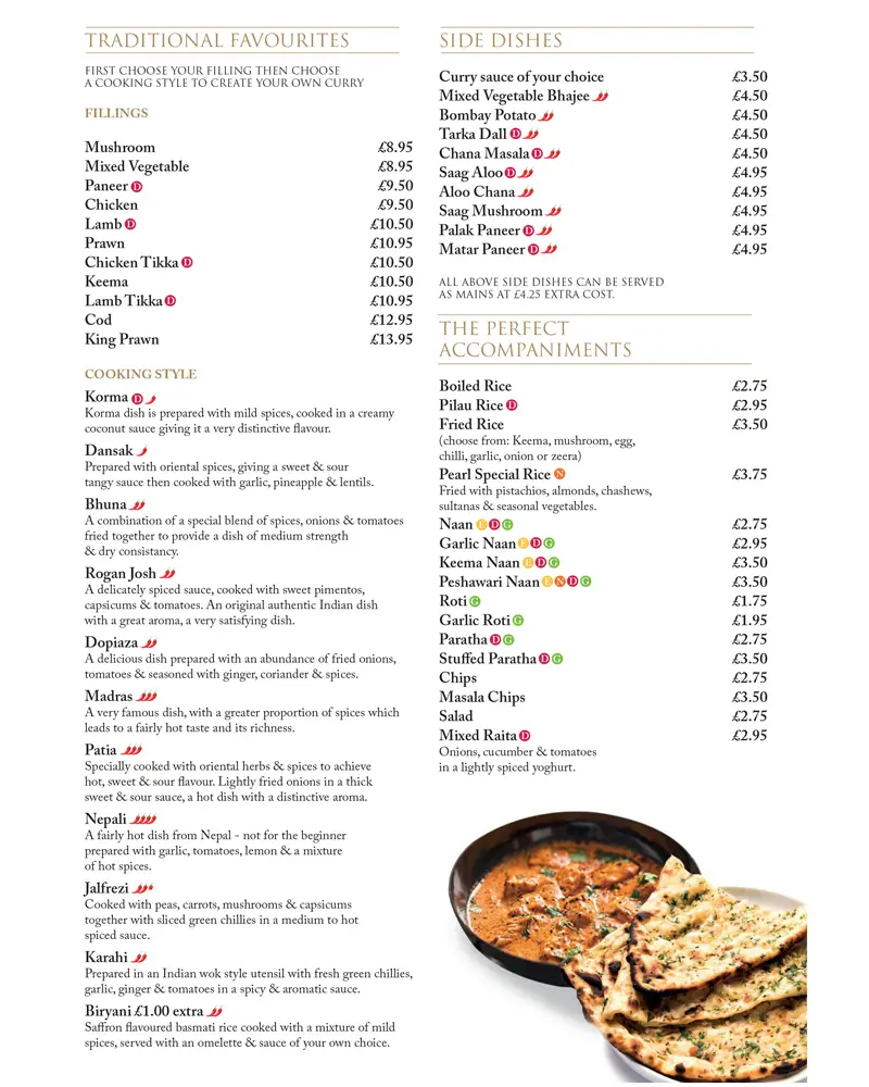 Menu_The Pearl Restaurant Bar & Lounge | Indian Restaurant in Manchester_Droylsden_image_1