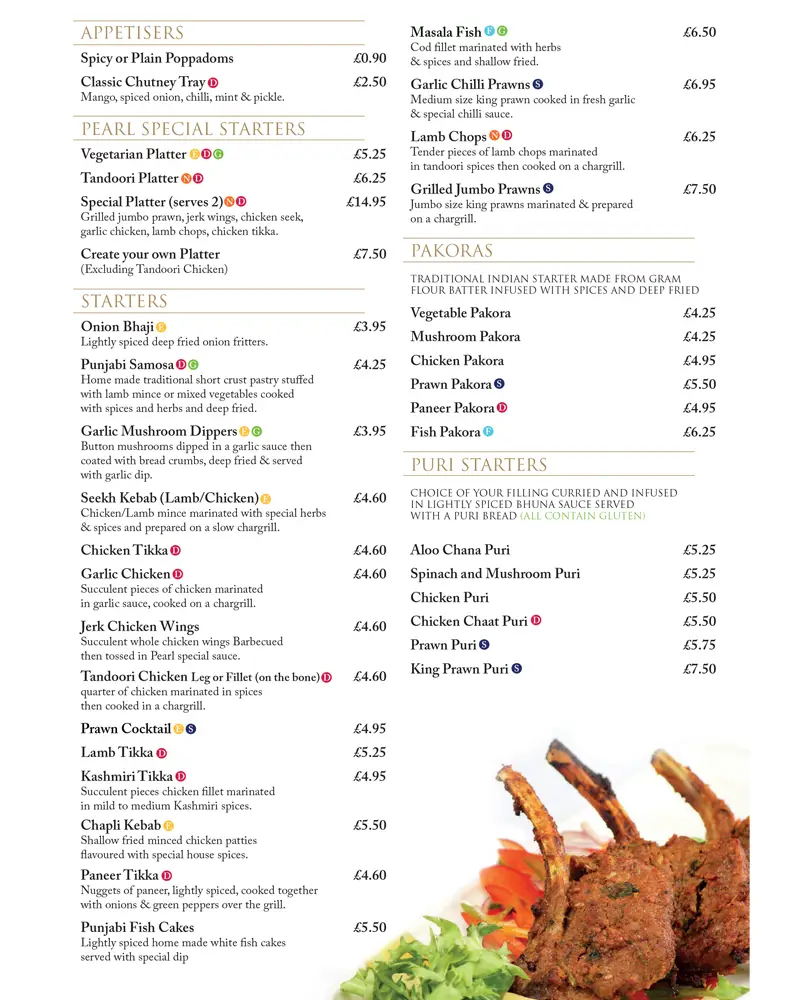 Menu_The Pearl Restaurant Bar & Lounge | Indian Restaurant in Manchester_Droylsden_image_3