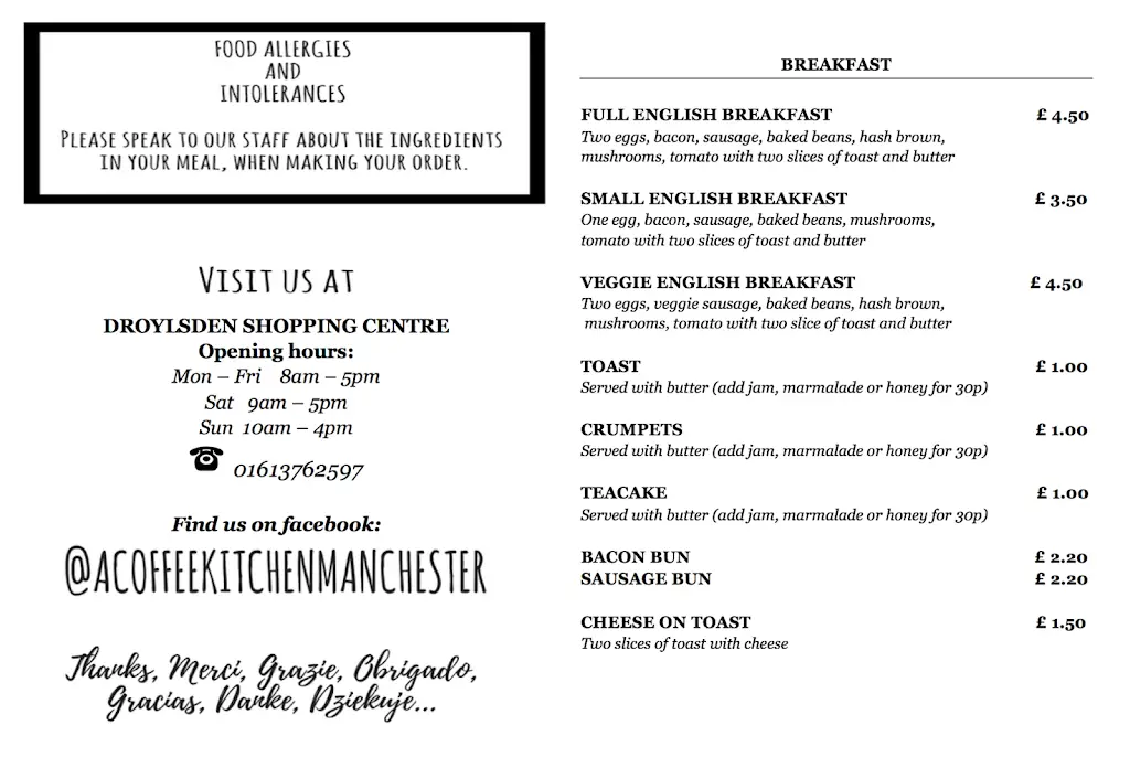 Menu_The Hideout_Droylsden_image_3