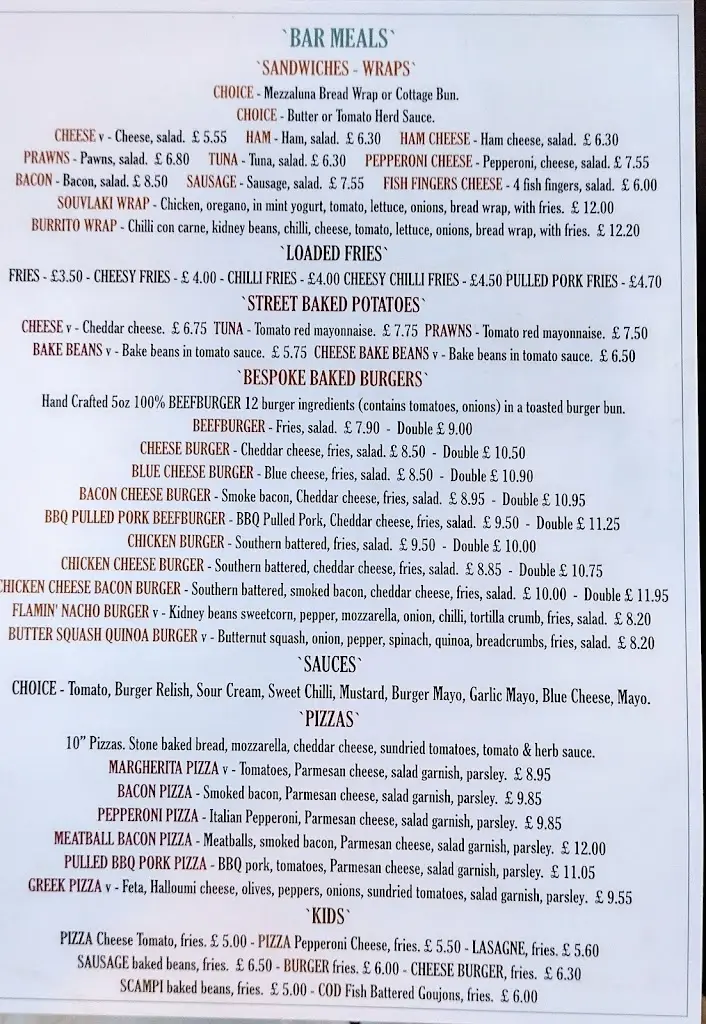 Menu_The Gardeners Arms_Droitwich_image_1