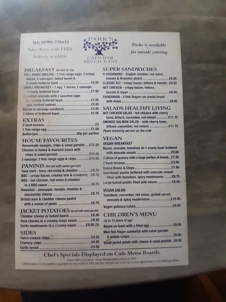 Menu_Parks Cafe Bar_Droitwich_image_4