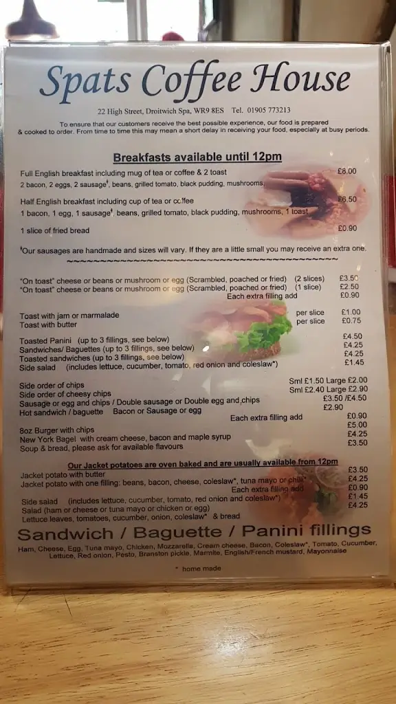 Menu_Spats Coffee House_Droitwich_image_1
