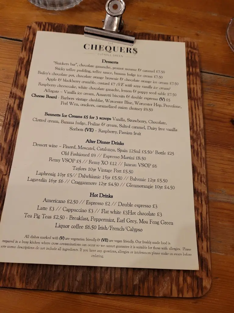 Menu_The Chequers_Droitwich_image_4