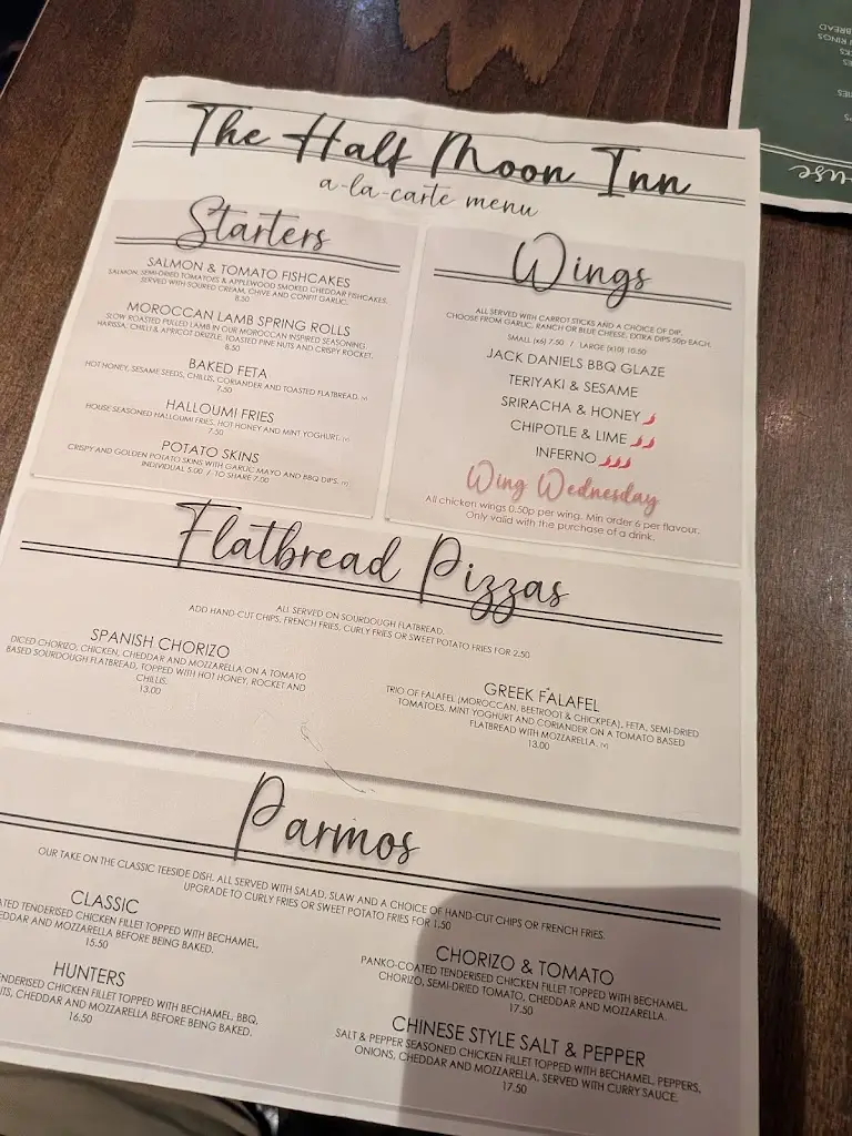 Menu_The Half Moon Inn_Ashington_image_2