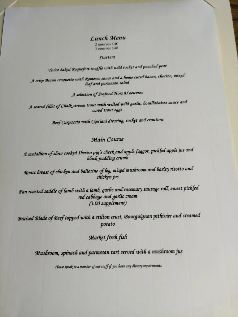Menu_Venture In Restaurant_Droitwich_image_1