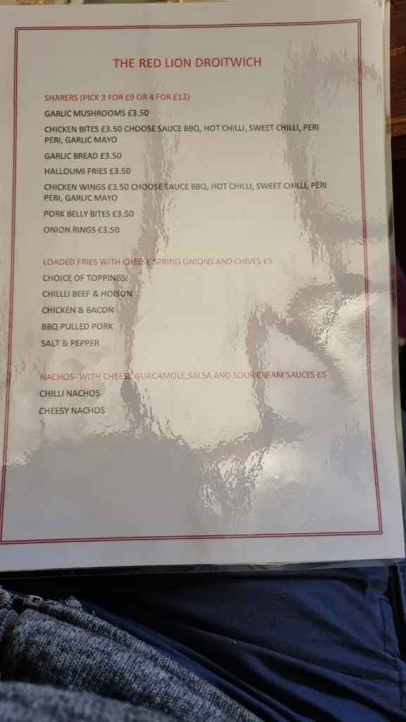 Menu_Red Lion Droitwich_Droitwich_image_1