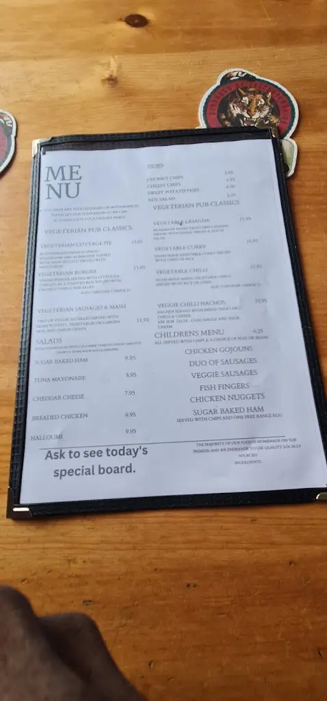 Menu_The Plough_Duxford_image_2