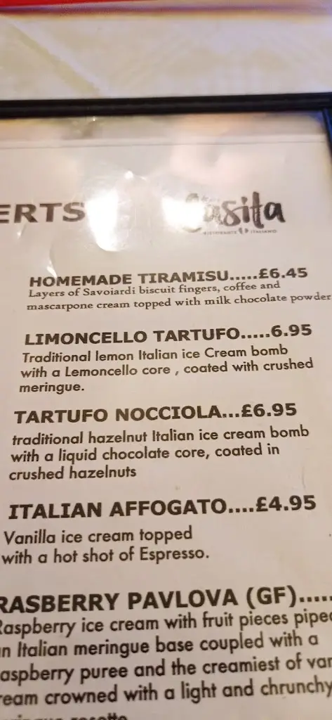 Menü_Cafe Casita Ristorante Italiano_Dudley_Bild_1