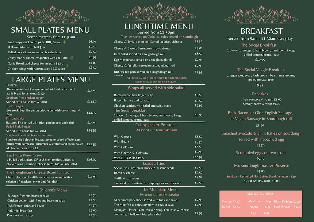 Menu_Social-Eyes Bistro_Earl Shilton_image_1