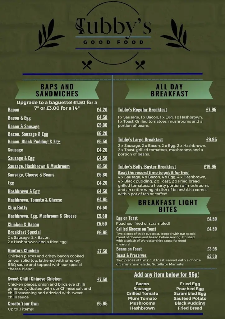 Menu_Tubby's Good Food_Dunkeswell_image_2