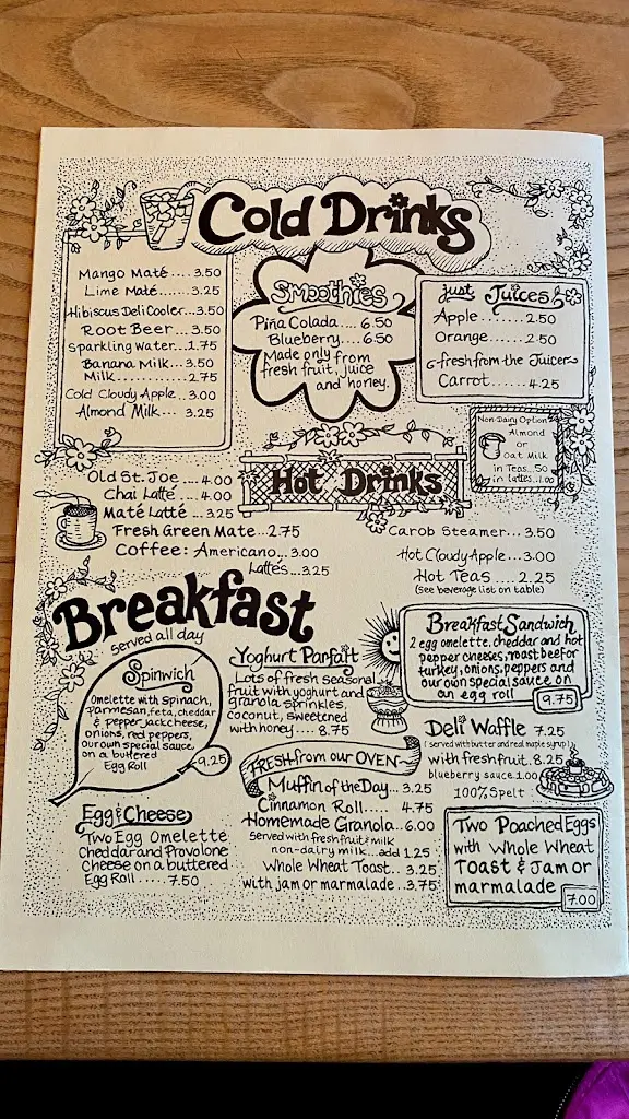 Menu_The Yellow Deli_Dunkeswell_image_1