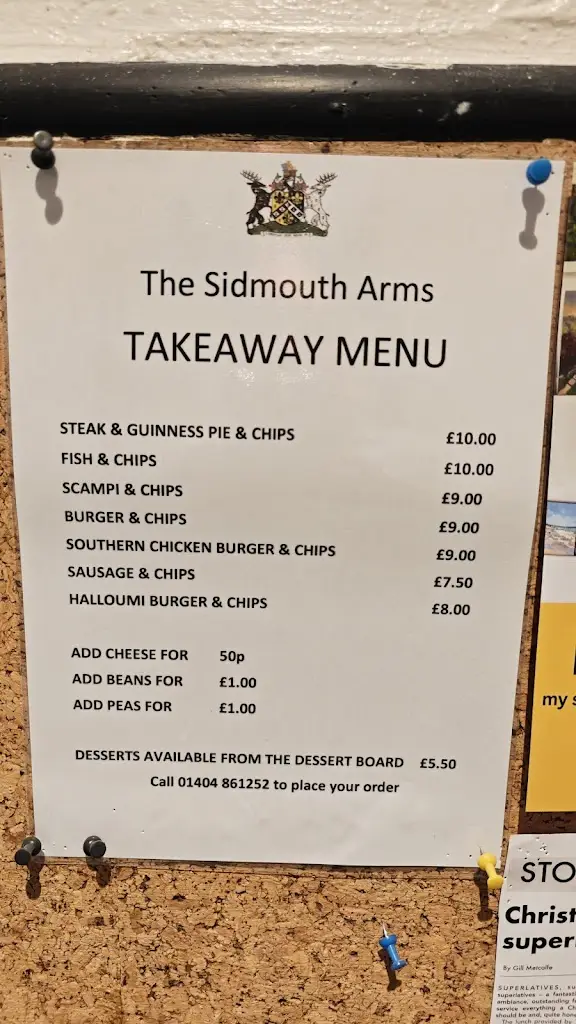 Menu_The Sidmouth Arms_Dunkeswell_image_3