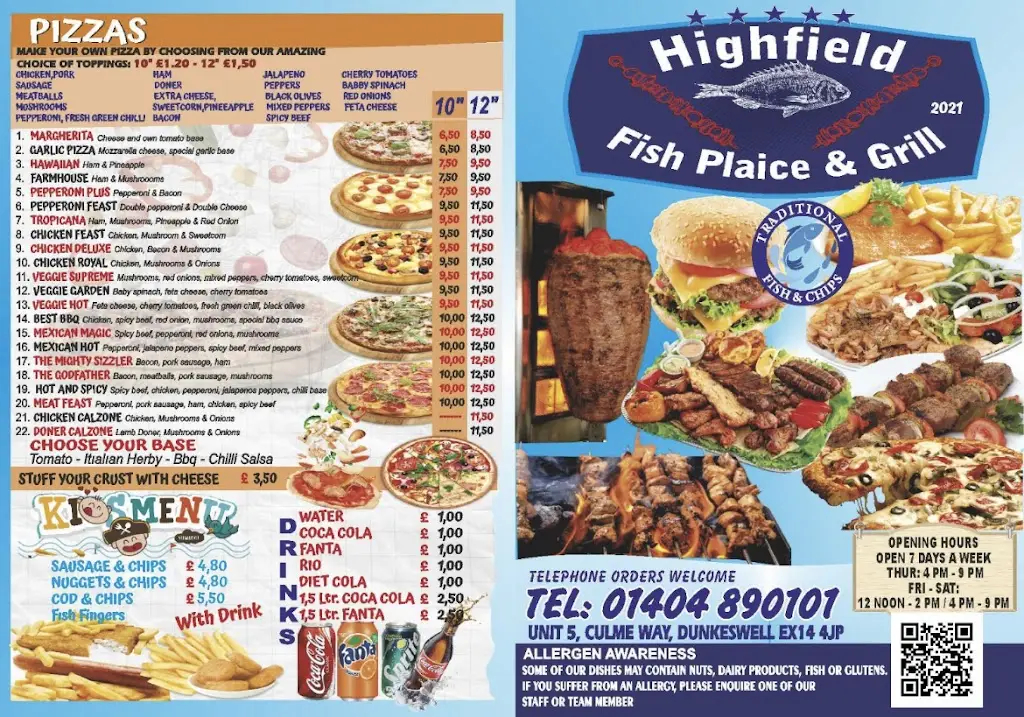 Menu_Highfield Fish Plaice_Dunkeswell_image_2