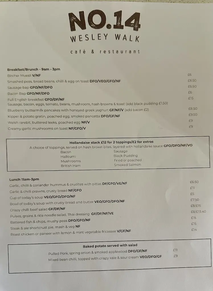 Menu_No.14 Wesley Walk_Ducklington_immagine_1