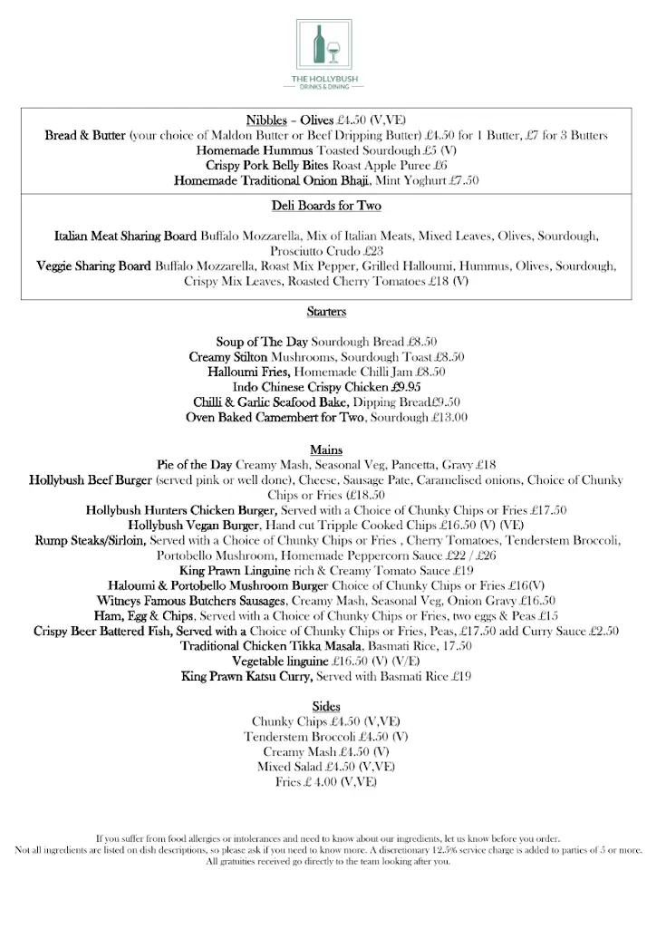 Menu_The Hollybush_Ducklington_image_1