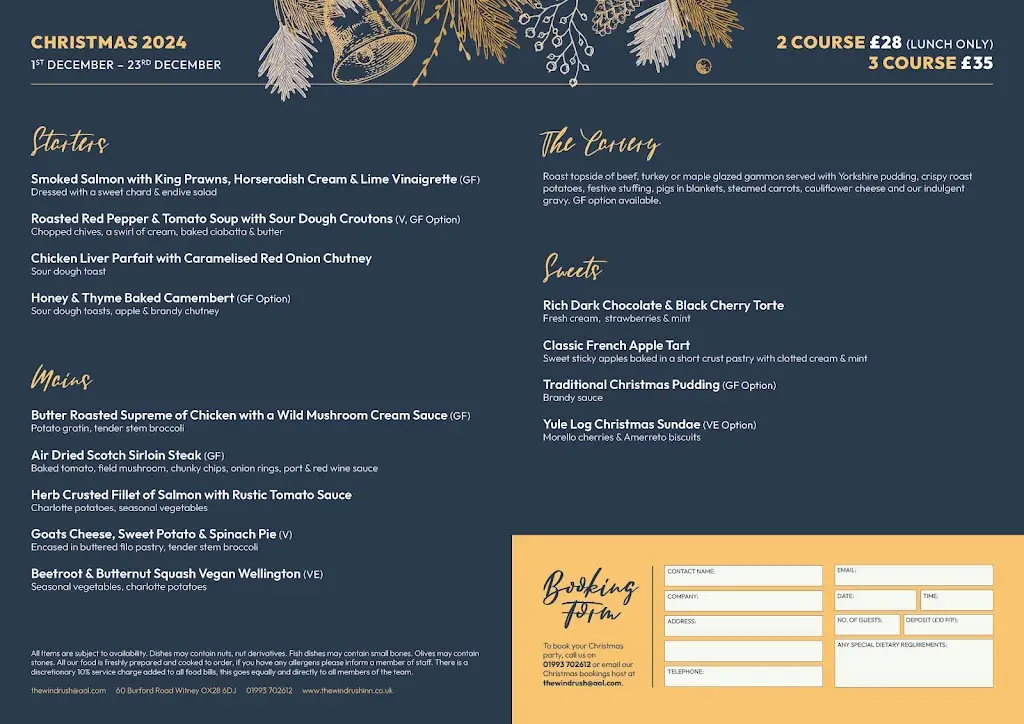 Menu_The Windrush Inn_Ducklington_image_1