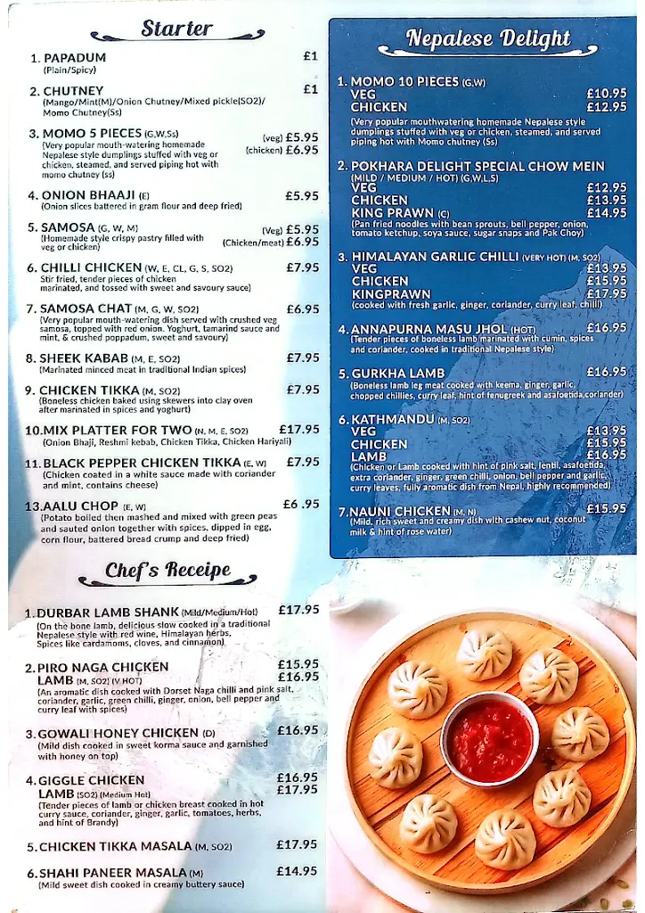 Menu_Pokhara Delight Witney_Ducklington_image_1