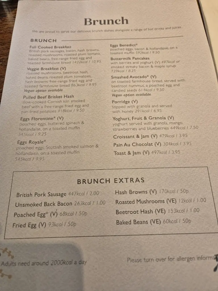 Menu_The Dun Cow_Dunchurch_image_1