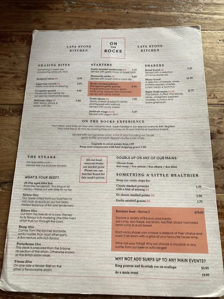 Menu_On the Rocks_Dunchurch_image_3