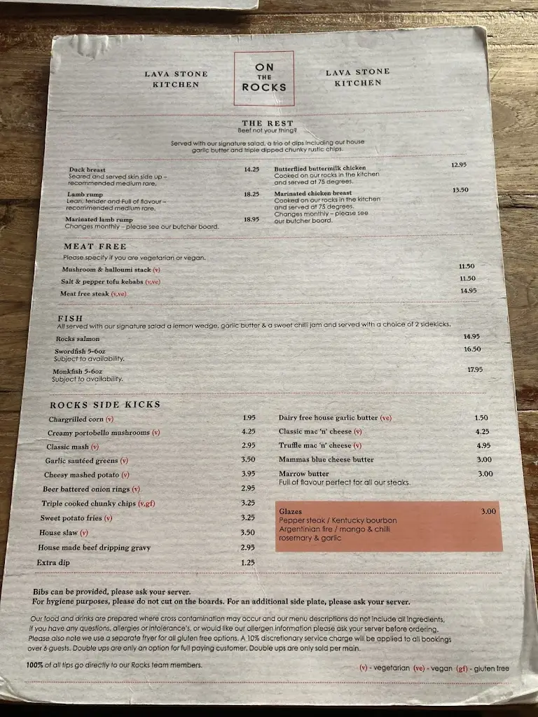 Menu_On the Rocks_Dunchurch_image_4