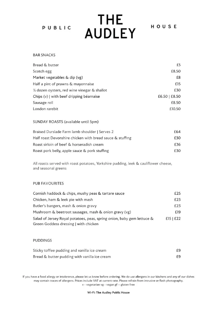Menu_The Audley Public House_Audley_image_3