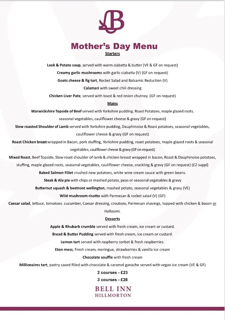 Menu_The Bell Inn_Dunchurch_image_4