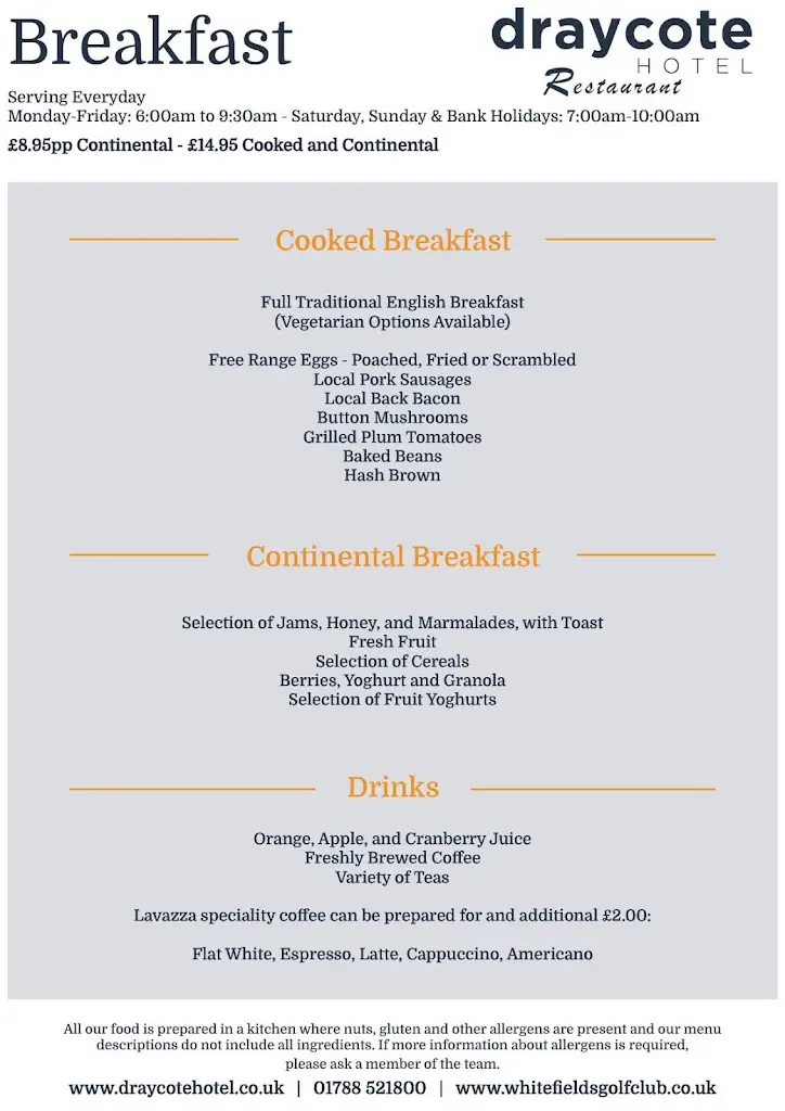 Menu_Draycote Hotel Restaurant_Dunchurch_image_3