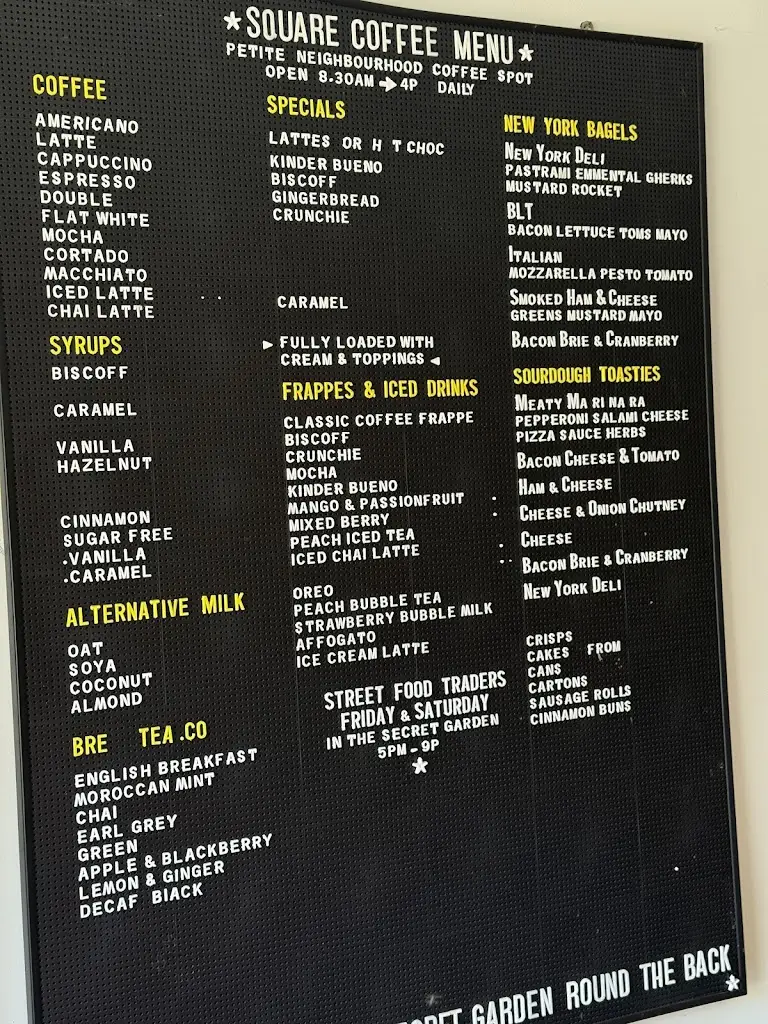 Menu_Square Coffee_Dunchurch_image_1