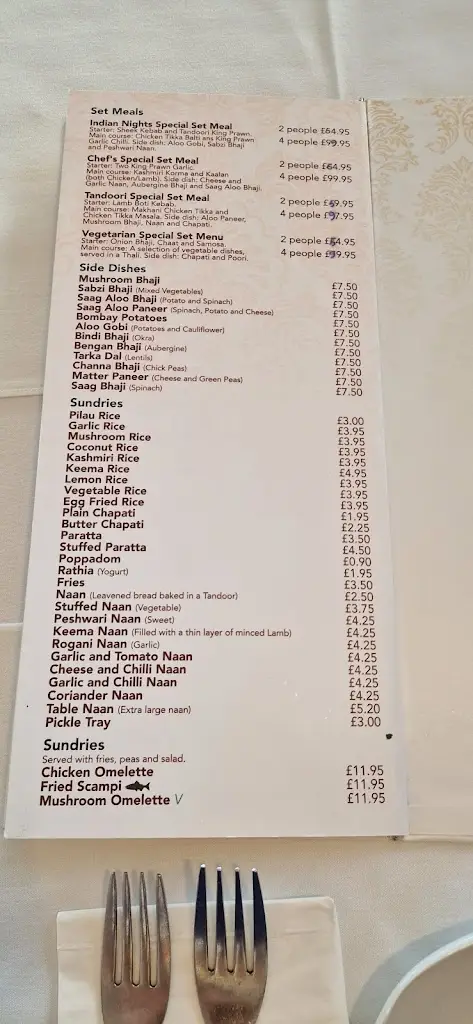 Menu_Indian Nights - East Bridgford_East Bridgford_image_2