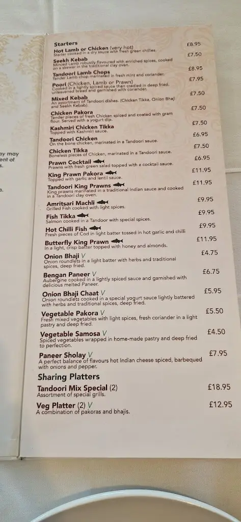 Menu_Indian Nights - East Bridgford_East Bridgford_image_3