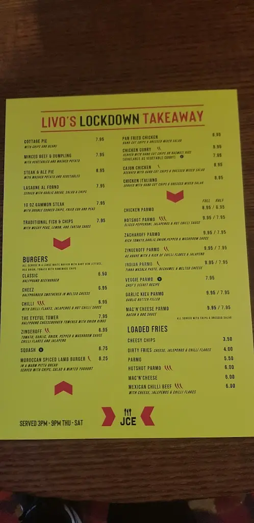 Menu_Sir Thomas Brown_Eaglescliffe_image_1