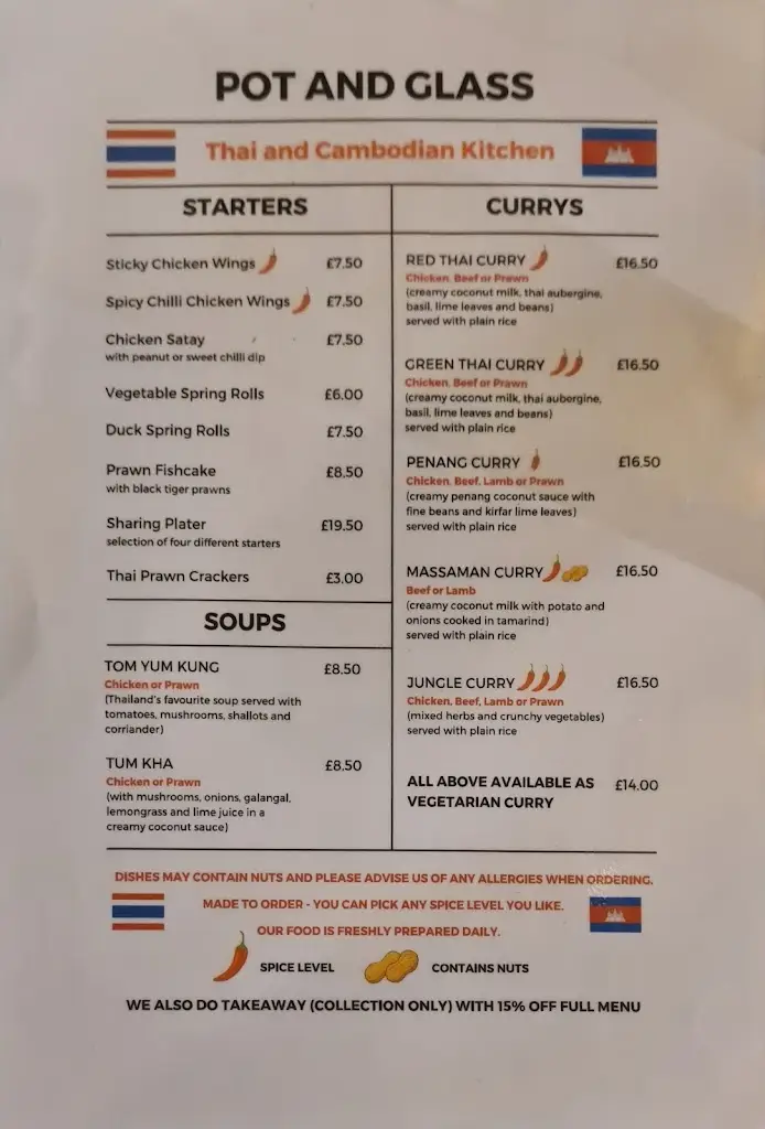 Menu_The Pot & Glass_Eaglescliffe_imagen_4