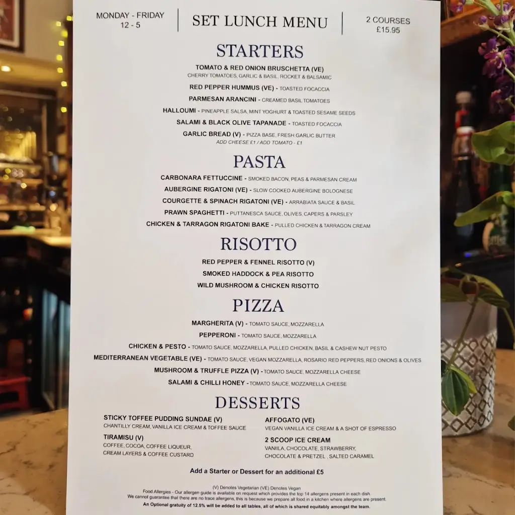 Menu_Cena Trattoria_Eaglescliffe_image_1