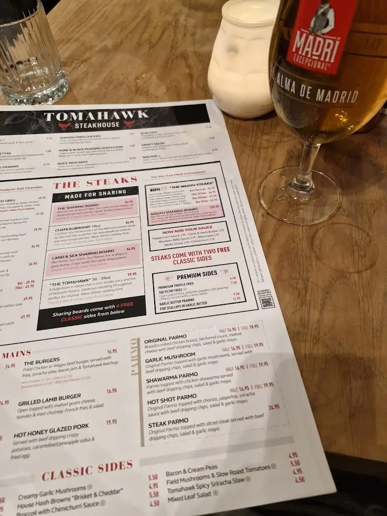 Menu_Tomahawk Steakhouse - Yarm_Eaglescliffe_imagen_3