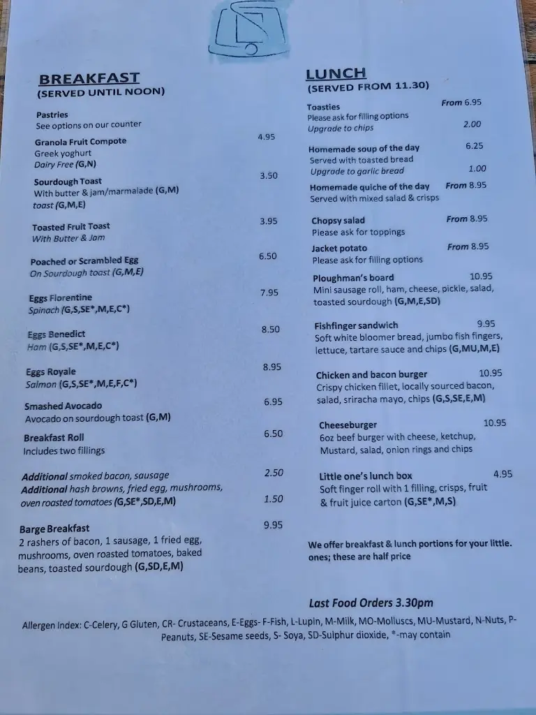 Menu_The Boathouse Cafe_Earls Barton_image_1