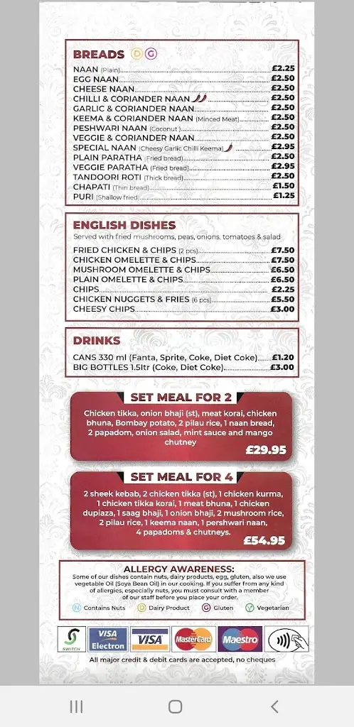 Menu_Ecton Tandoori_Earls Barton_image_3