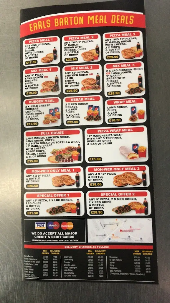 Menu_Earls Barton Pizza . Kebab/ burgers_Earls Barton_image_1