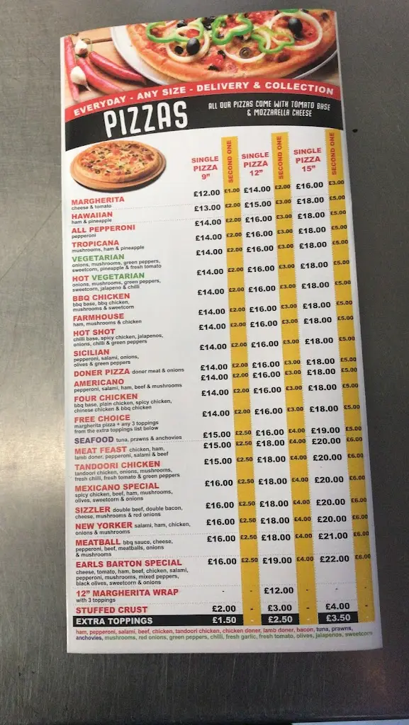 Menu_Earls Barton Pizza . Kebab/ burgers_Earls Barton_image_2