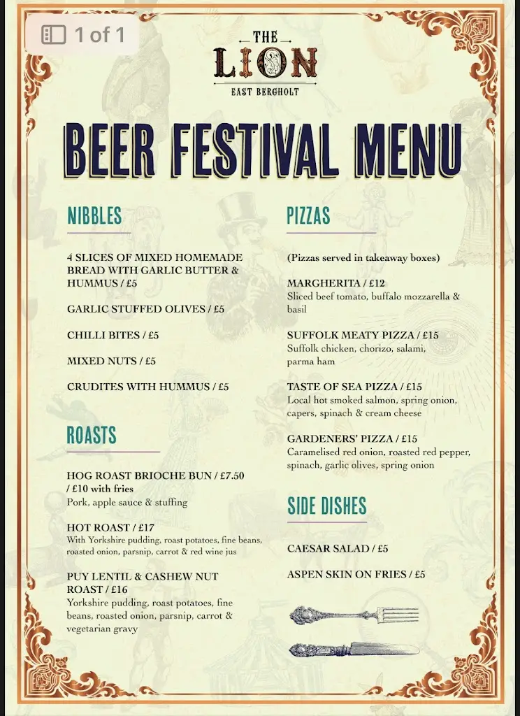 Menu_The Red Lion_East Bergholt_image_1
