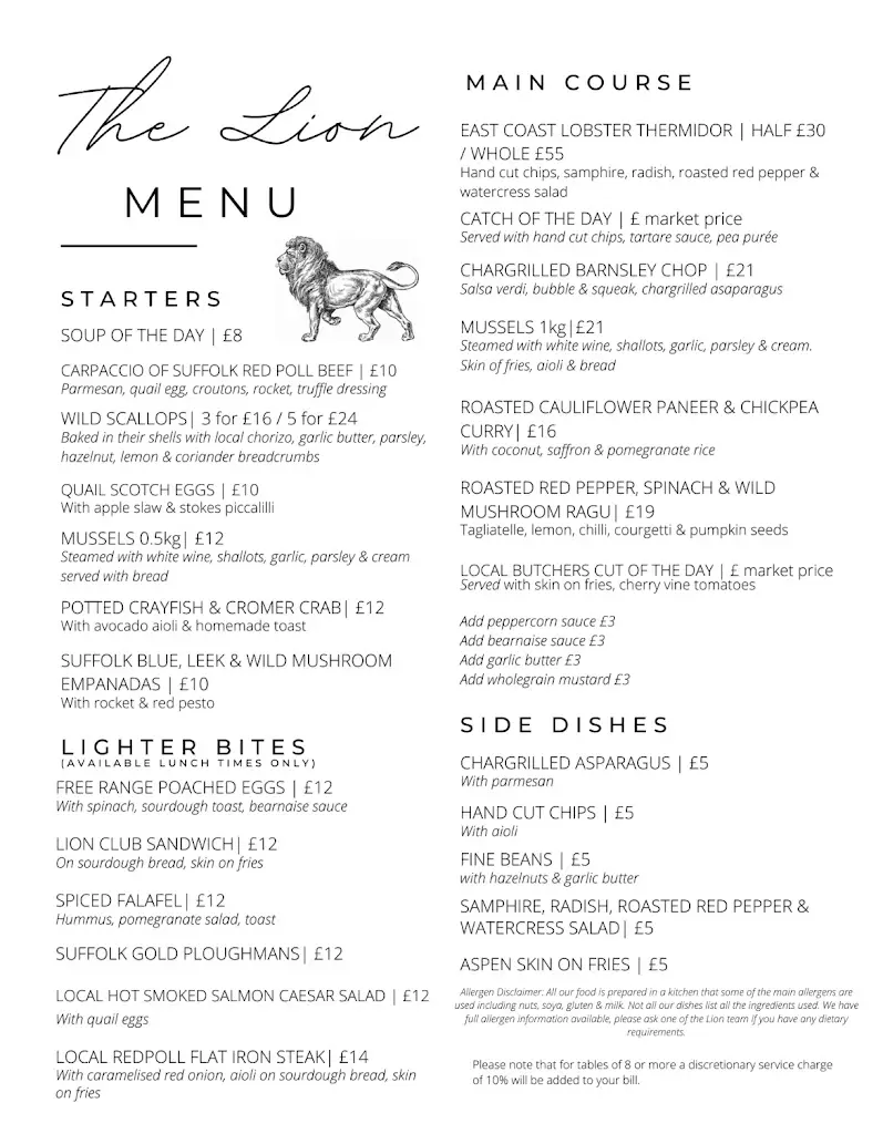 Menu_The Red Lion_East Bergholt_image_3
