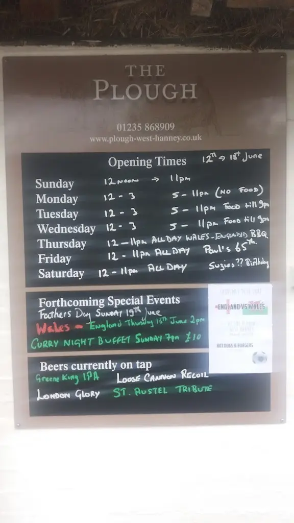 Menu_The Plough at Hanney_East Hanney_immagine_3