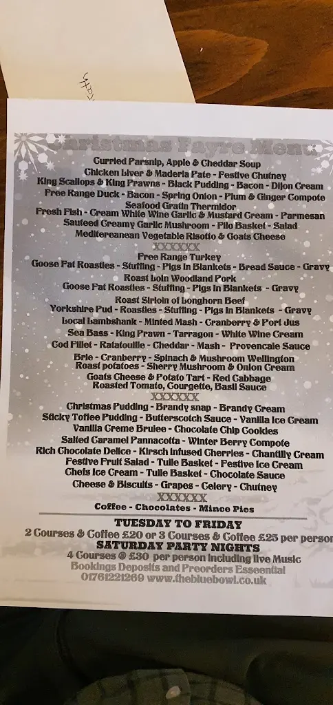 Menu_The Blue Bowl Inn_East Harptree_image_3