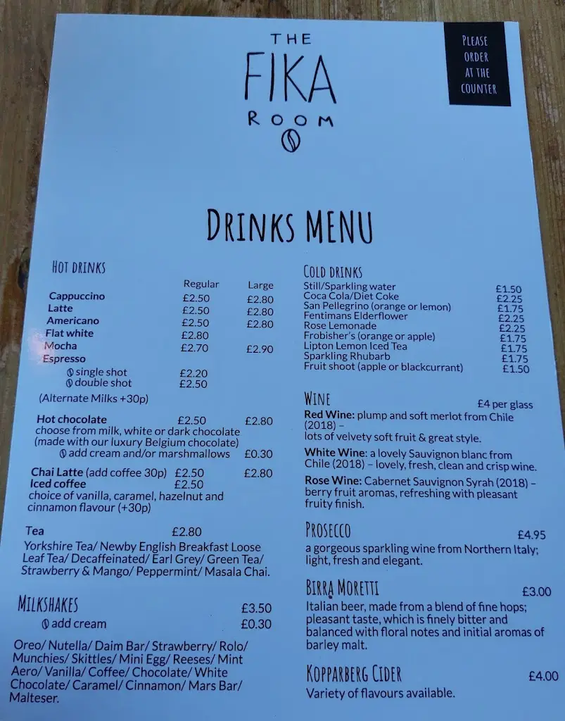 Menu_The Fika Room_Easingwold_immagine_3