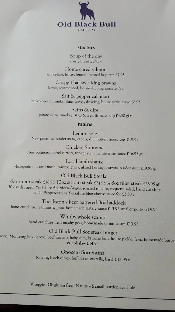Menu_Old Black Bull Raskelf_Easingwold_image_1
