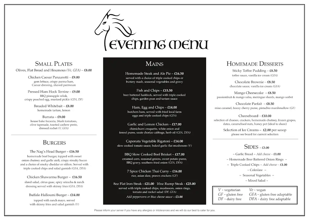 Menu_The Nags Head_East Harling_image_1