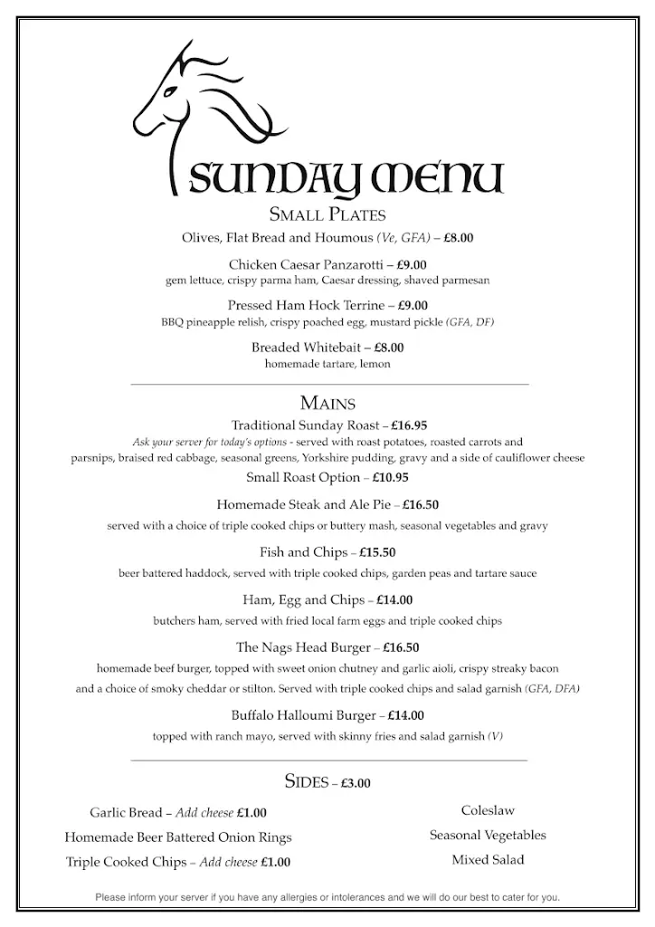 Menu_The Nags Head_East Harling_image_2