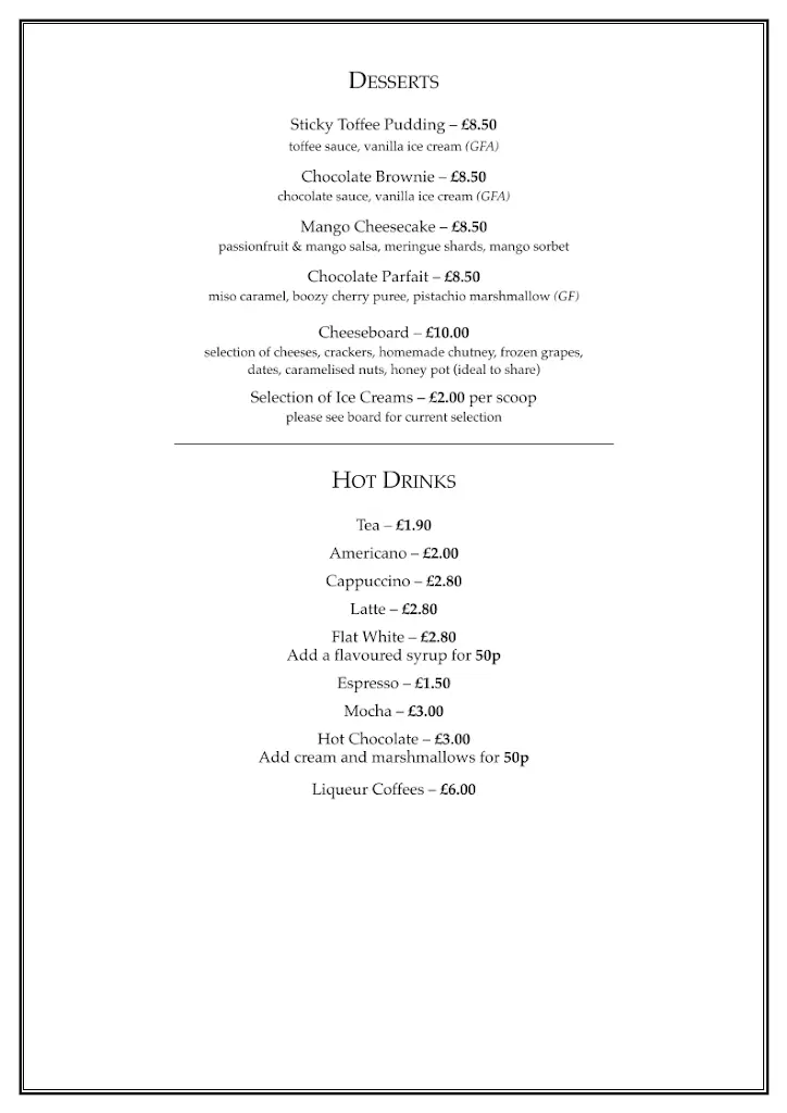 Menu_The Nags Head_East Harling_image_4