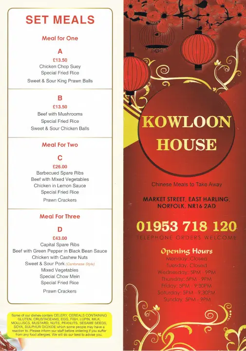 Menu_Kowloon House_East Harling_image_4
