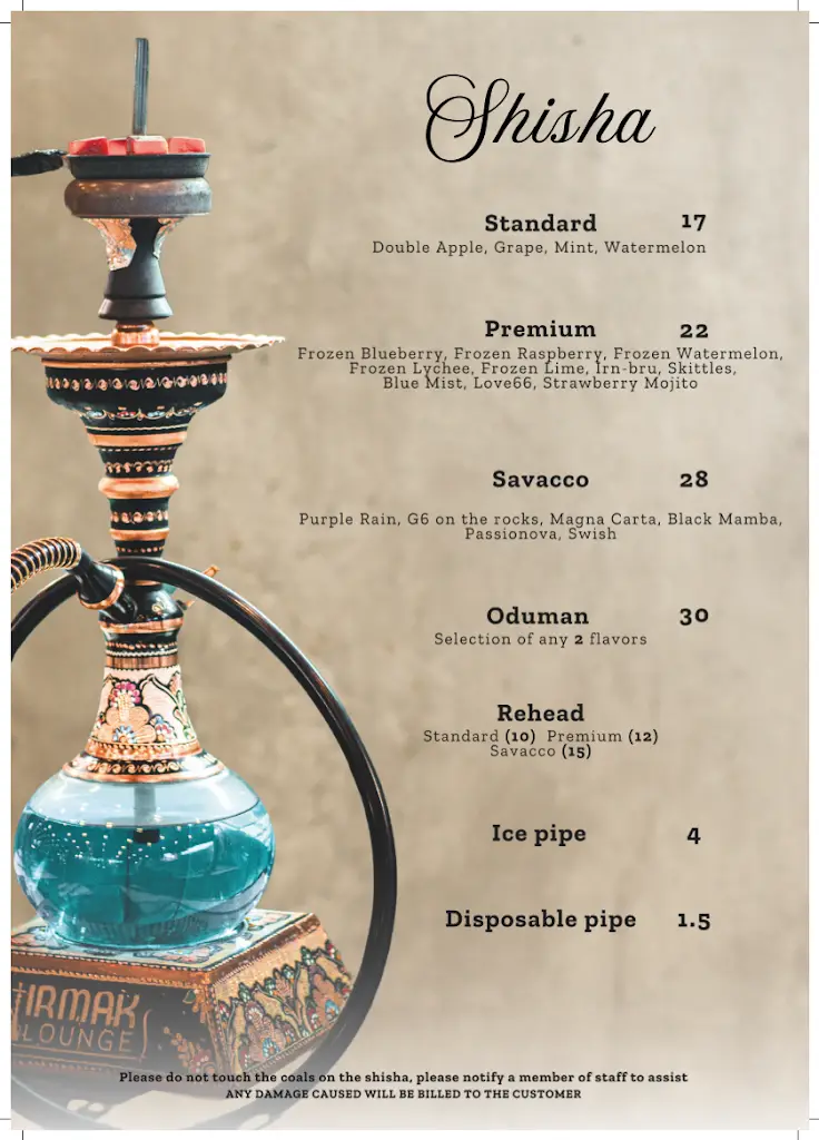 Menu_Irmak Lounge_Dunstable_image_4